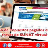 Devolución de impuestos pagados en exceso a través de SUNAT virtual 