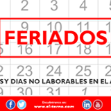 Feriados y días no laborables en el año 2018