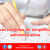 Nuevas medidas de simplificación administrativa