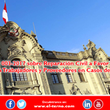 El 12 de marzo de 2018 se ha publicado en El Peruano la Ley 30737 