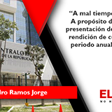 A mal tiempo buena cara: A propósito del plazo para presentación del informe de rendición de cuentas por el periodo anual 2019 ante el covid-19